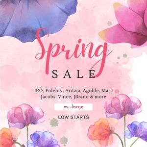 Spring Sale - May 3 @ 7 pm